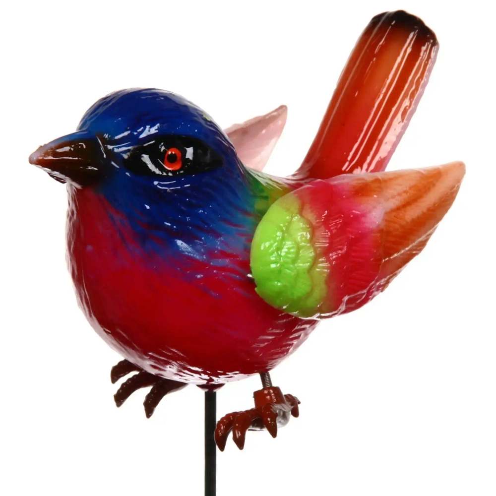 Фигура на спице «Птичка» 10*40см для отпугивания птиц