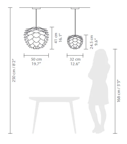 Плафон Silvia Mini copper Ø 32 x 24,5 cm