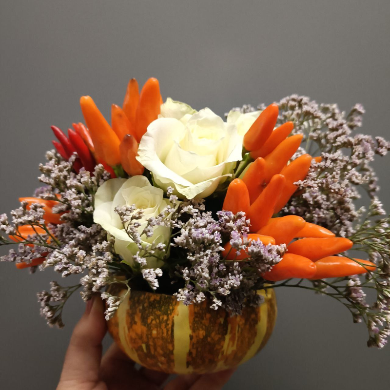 Осенняя композиция "Тыквенный пирог" Осенняя композиция "Тыквенный пирог"