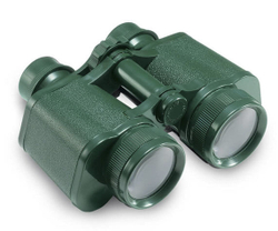 Бинокль детский Navir «Полевой» 3x, зеленый, с футляром - фото 1