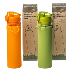 Tramp бутылка силиконовая 0,7 л (оливковый)