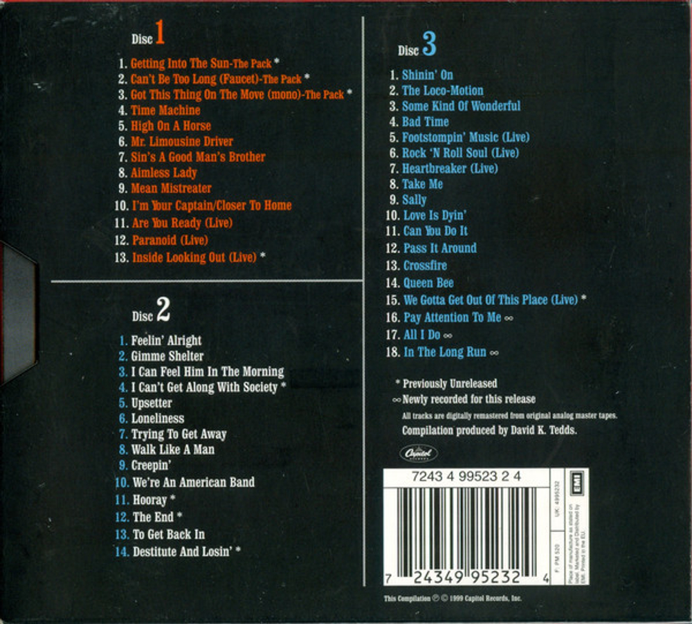 Grand Funk Railroad / Thirty Years Of Funk 1969-1999 The Anthology (3CD)