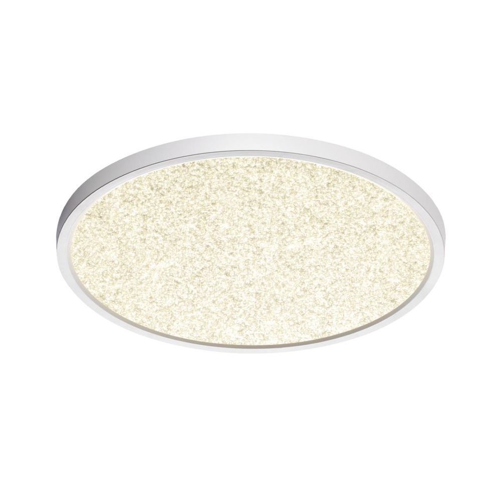 7661/32L MITRA LED SN 555 Светильник пластик/белый LED 32Вт 3000/4000K D400 IP40 OMEGA WHITE