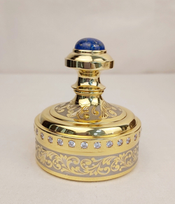 Оснастка с лазуритом и фианитами "Герб" №5