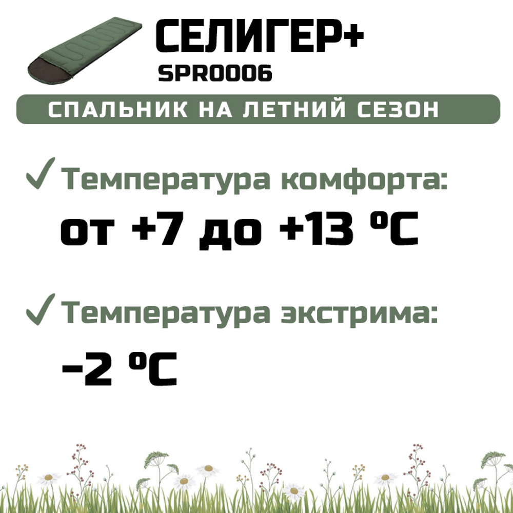 Спальный мешок Prival Селигер плюс
