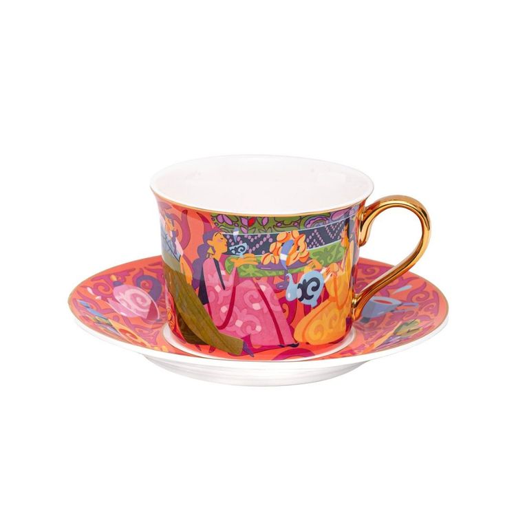 Чайный набор QAZAQ SOUL Дастархан красный