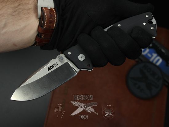 Складной нож Cold Steel 28DD AD-10 c клинком из стали CPM-S35VN, рукоять G10