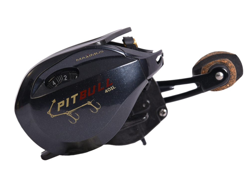 Катушка мультипликаторная Maximus PITBULL BBF 401L (лев. рука)