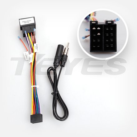 Комплект рамки с разъёмами 9" Lada Priora 2013-2018 наверх [F4] - Car-Smart 9707F4