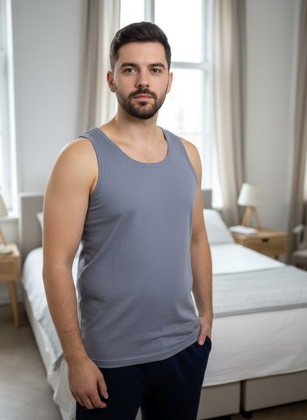 Майка мужская///Расцветки моделей обновляются каждую неделю. ОСТАВЛЯЕМ ЗА СОБОЙ ПРАВО отправить расцветку, которая есть на складе.