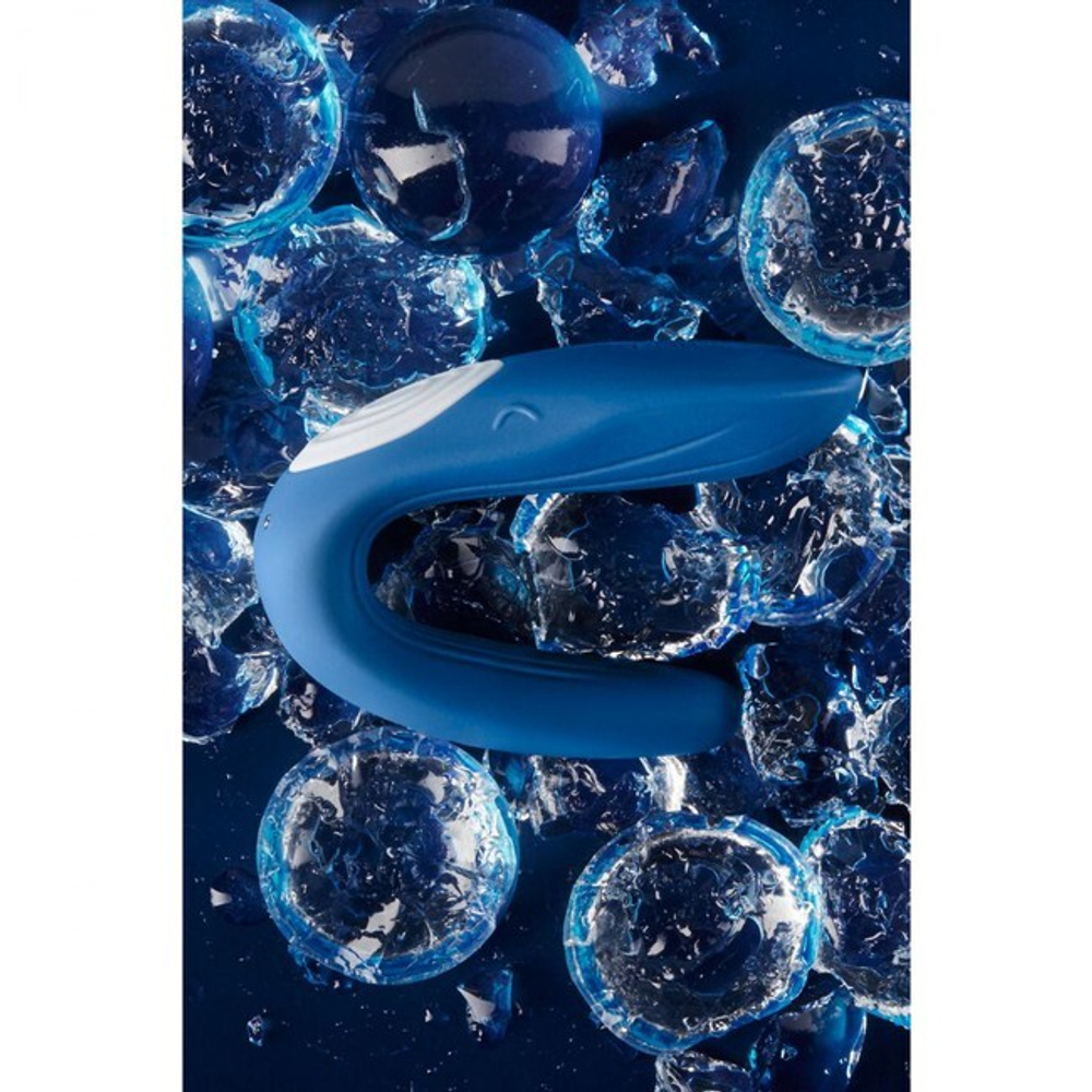 Массажер для пар Satisfyer Partner Whale (10 режимов, голубой ) (Цвет: голубой)