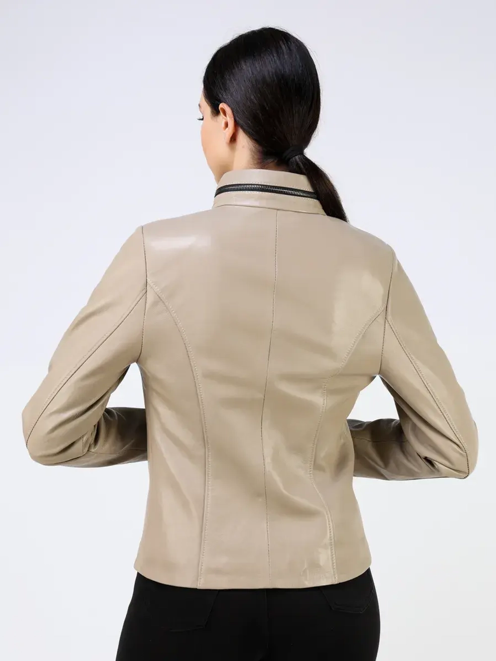 Куртка кожаная демисезонная