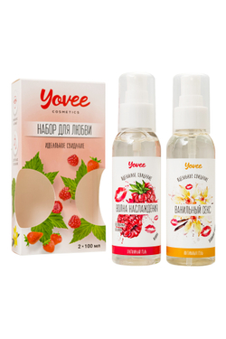 Набор гелей-смазок Yovee для любви (721001+721011), вкусовые (малина+ванильные сливки), 2х100 мл