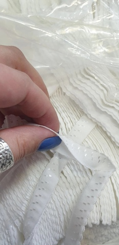 Резинка для белья с узором Экрю