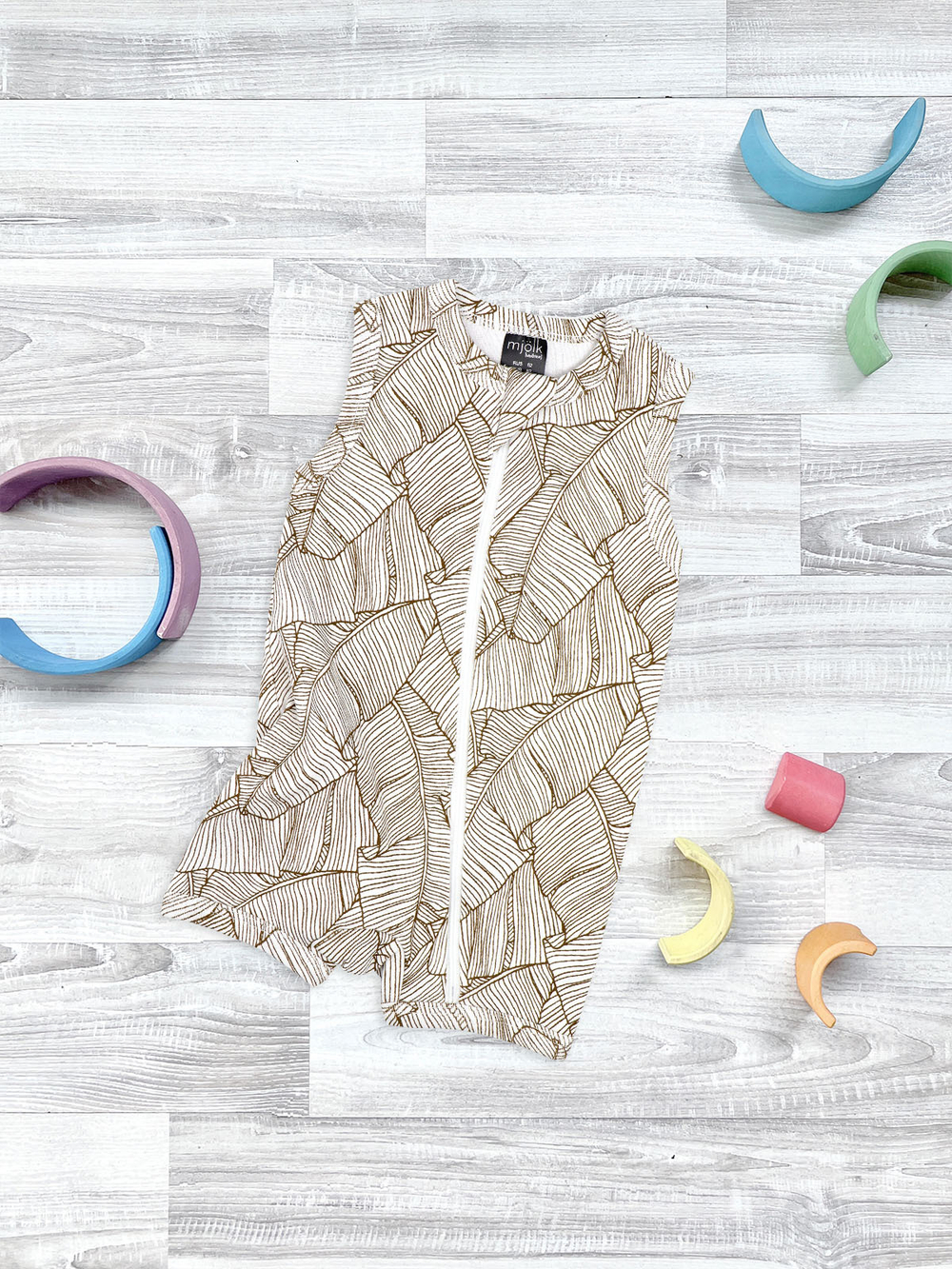 Песочник без рукавов Mjölk Sleep and Play Palm Tree