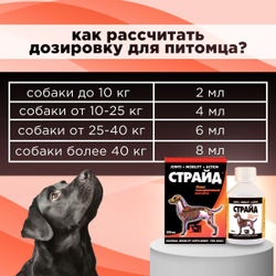 Кормовая добавка для лечения и профилактики заболеваний суставов STRIDE PLUS для собак, 500 мл