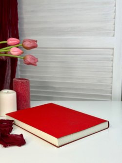 Блокнот А4 200л. (400страниц) без разлиновки Красный (К44-875A)