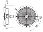 Вентилятор осевой W4D400-CP12-30