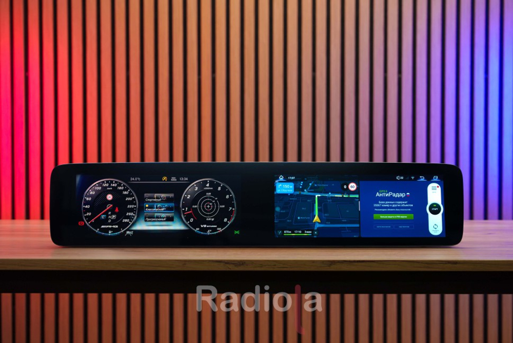 Магнитола для Mercedes-Benz CLS/E/G/S-Класс 2016-2025 NTG 5.5/6.0 - Radiola RDL-7727 мониторы 2х12,3" на Android 14, 8+128Гб, CarPlay, 4G SIM-слот