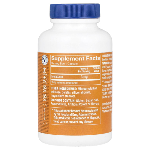 The Vitamin Shoppe, Мелатонин, 3 мг, 240 капсул
