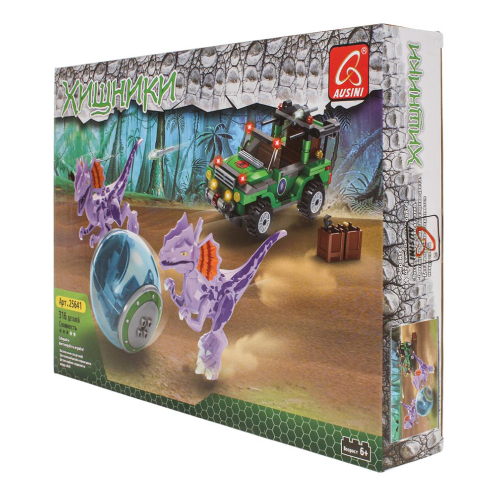 Конструктор блочный Аусини, коробка 25641