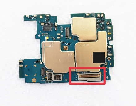 Samsung Galaxy A25 5G (SM-A256B)
-FPC коннектор дисплея (на плату)