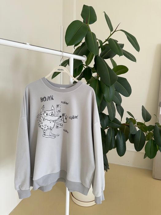 СВИТШОТ РЕНА ДЫМЧАТЫЙ ВОЛК ЩЕЛК