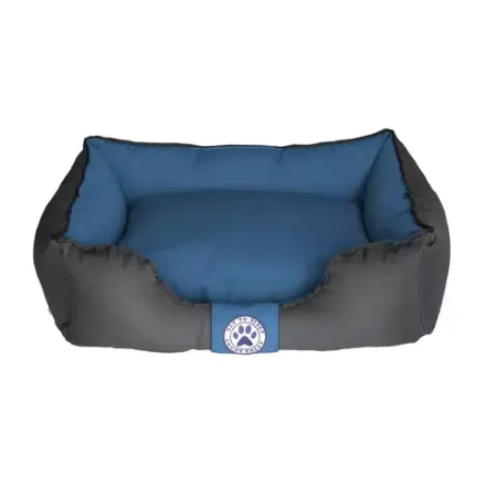 Лежанка для собак размер M разборная двухсторонняя синяя Царь-лежанка Lapalandia