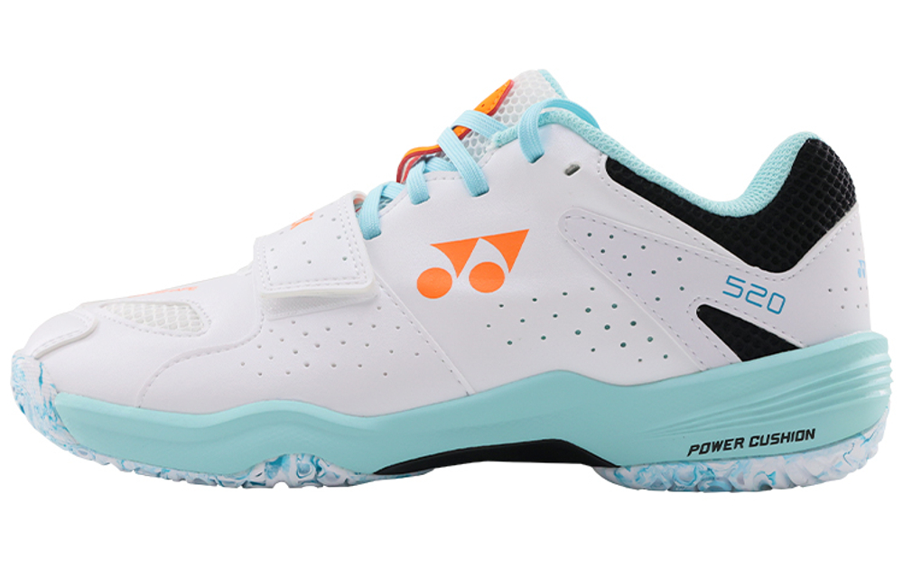 YONEX 520 Badminton Shoes Unisex Low top White Orange