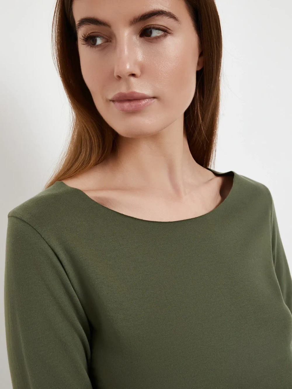 Лонгслив Базовый Хаки