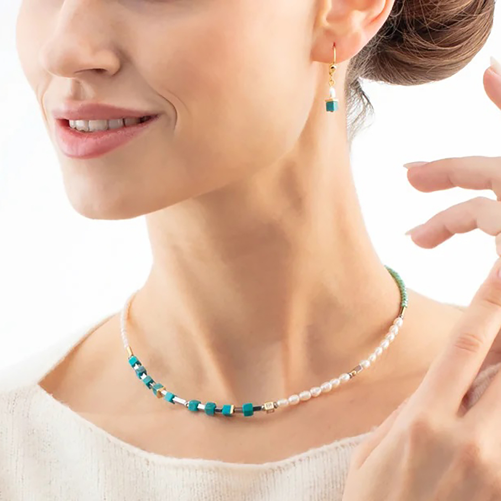 Серьги Coeur de Lion Turquoise-Green 1126/20-0605