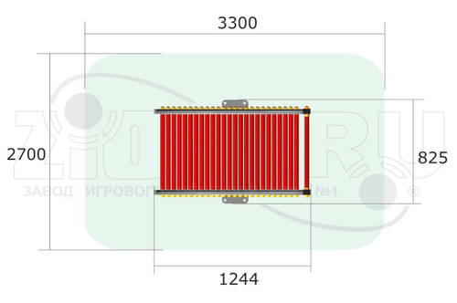 Уличный тренажер «Беговая дорожка»