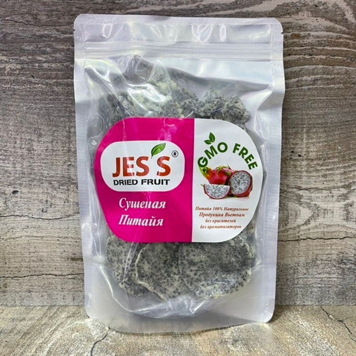Питайя белая сушеная Jes's Dried Fruit (GMO Free, без красителей, без ароматизаторов) 500 г