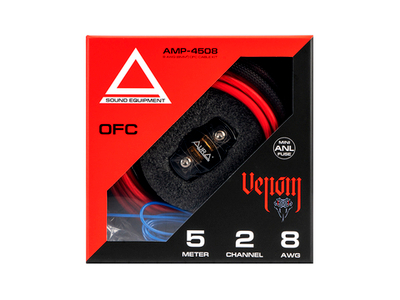 Комплект для подключения усилителя Aura AMP-4508 OFC