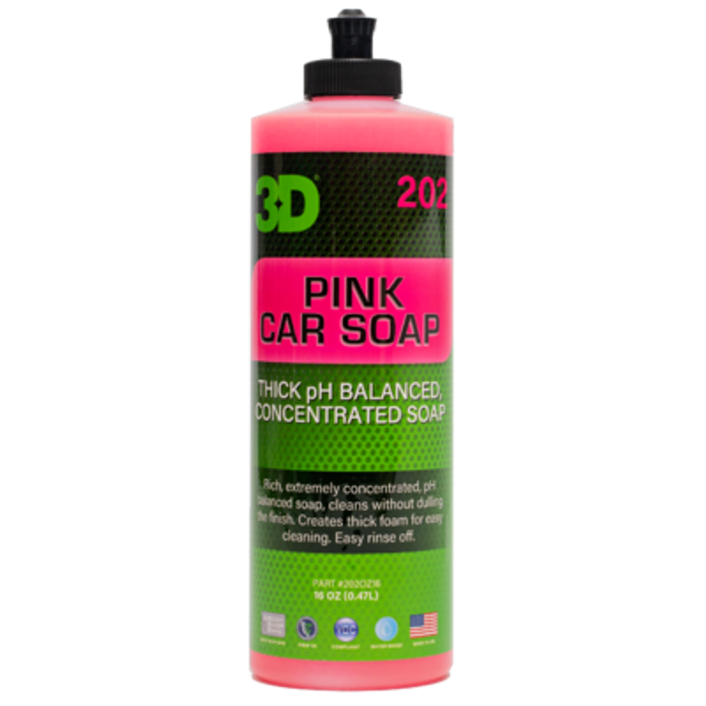 3D  Автошампунь Pink Car Soap 16oz , 202OZ16