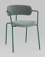 Стул Дженни букле зеленый каркас зеленый полуглянцевый муар