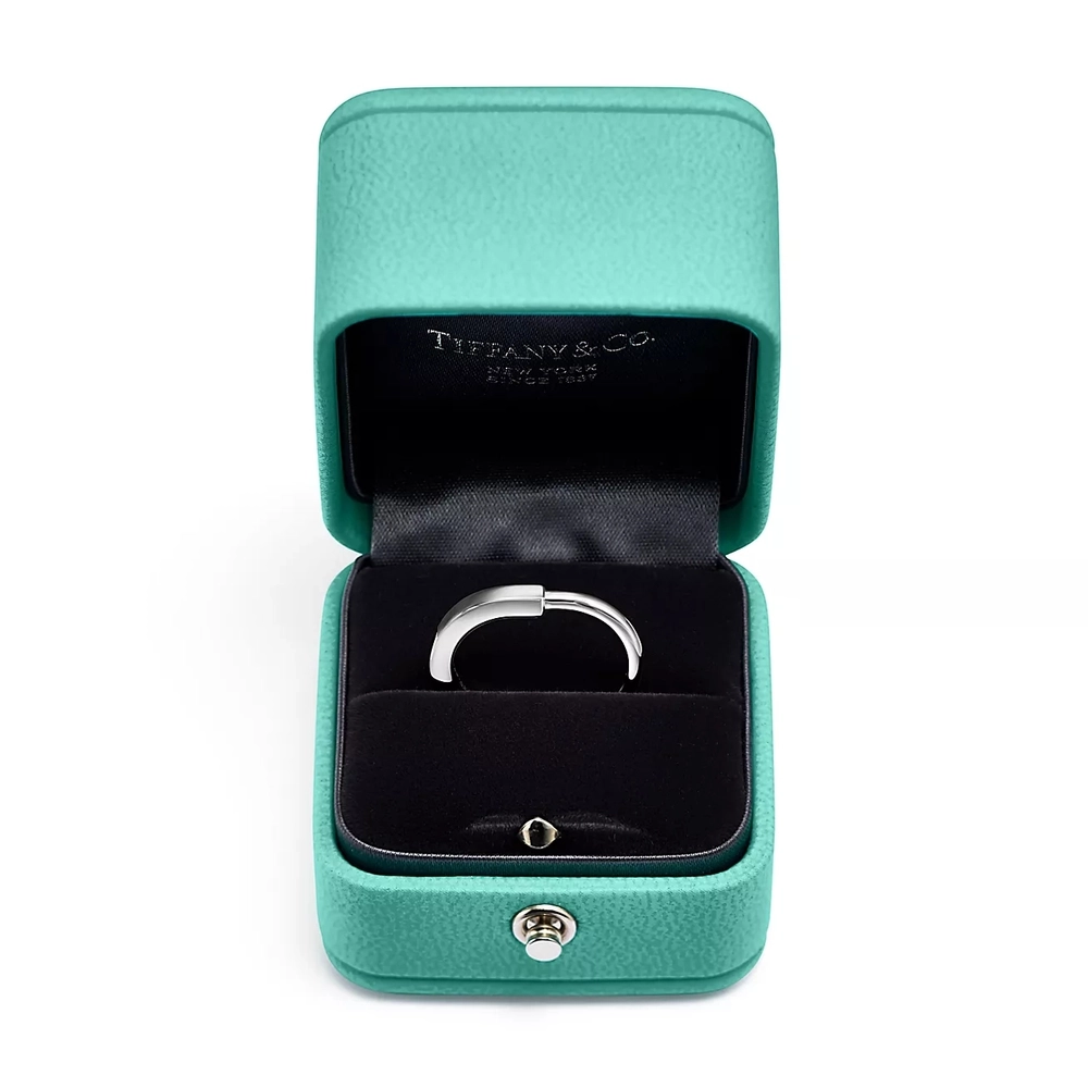 Кольцо из белого золота, Tiffany💠 Lock ring