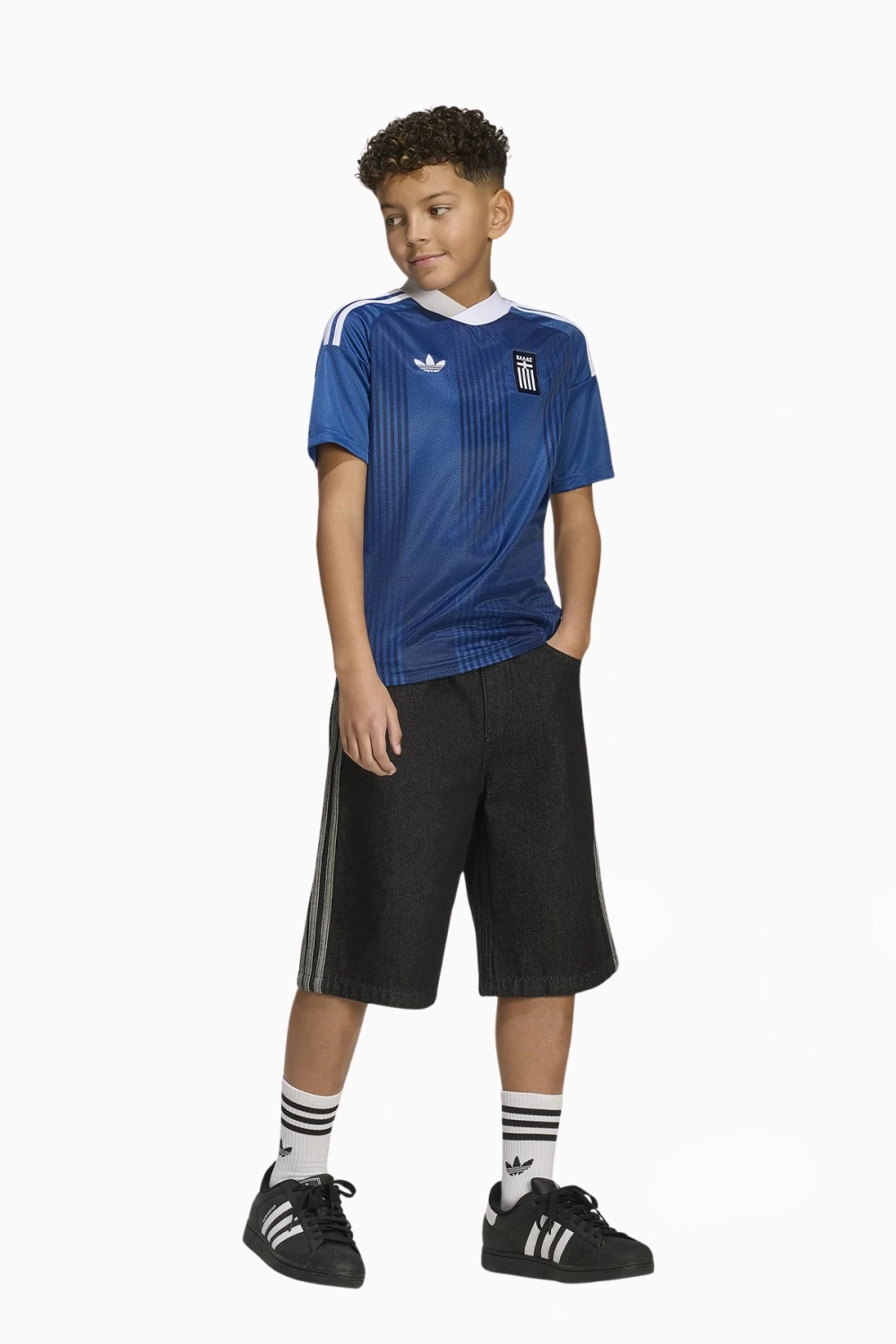 Футболка adidas Originals Greece 2026 Away Junior - синий
