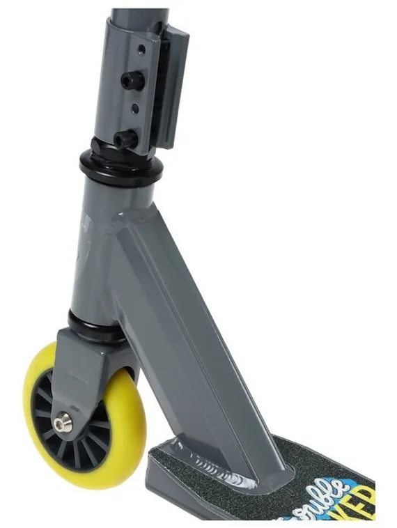 Самокат трюковый GRAFFITI, колёса PU/пластик 100 мм, ABEC 9, жёсткость 85А