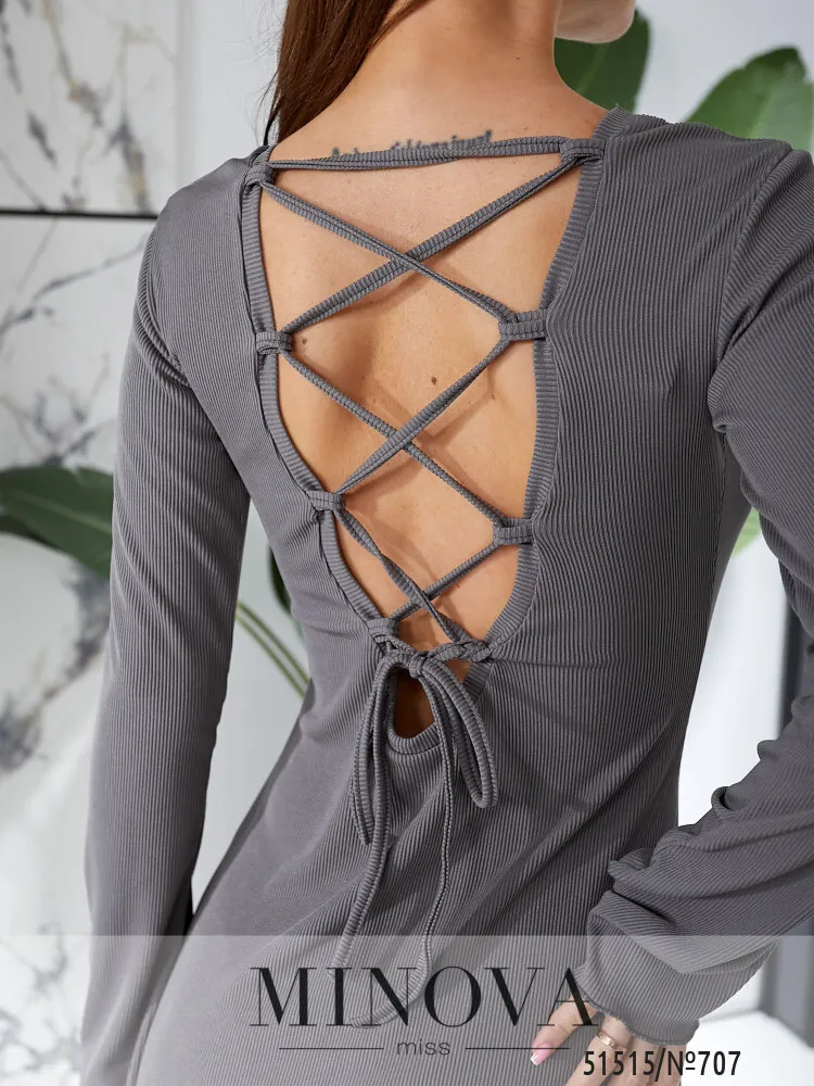 Платье 707-серый Minova