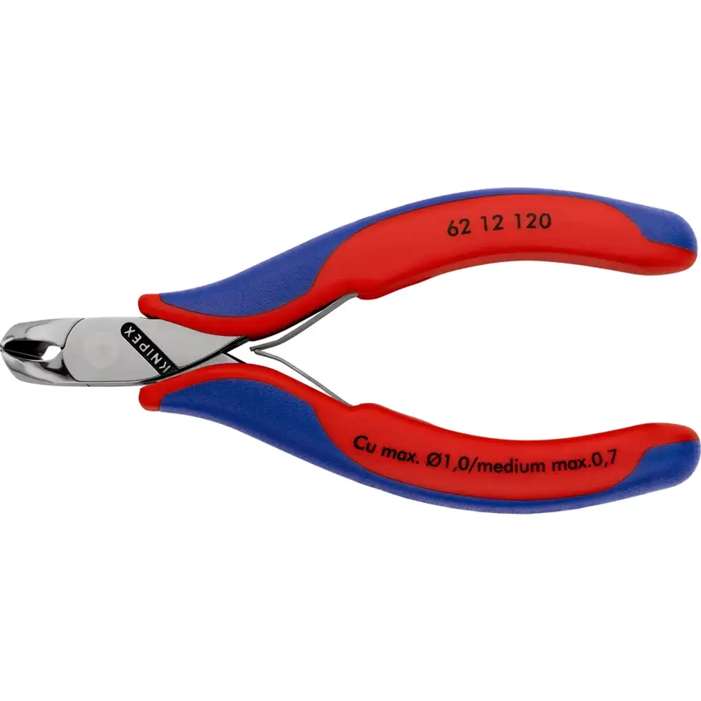 Кусачки угловые для электроники 120 мм Knipex 62 12 120