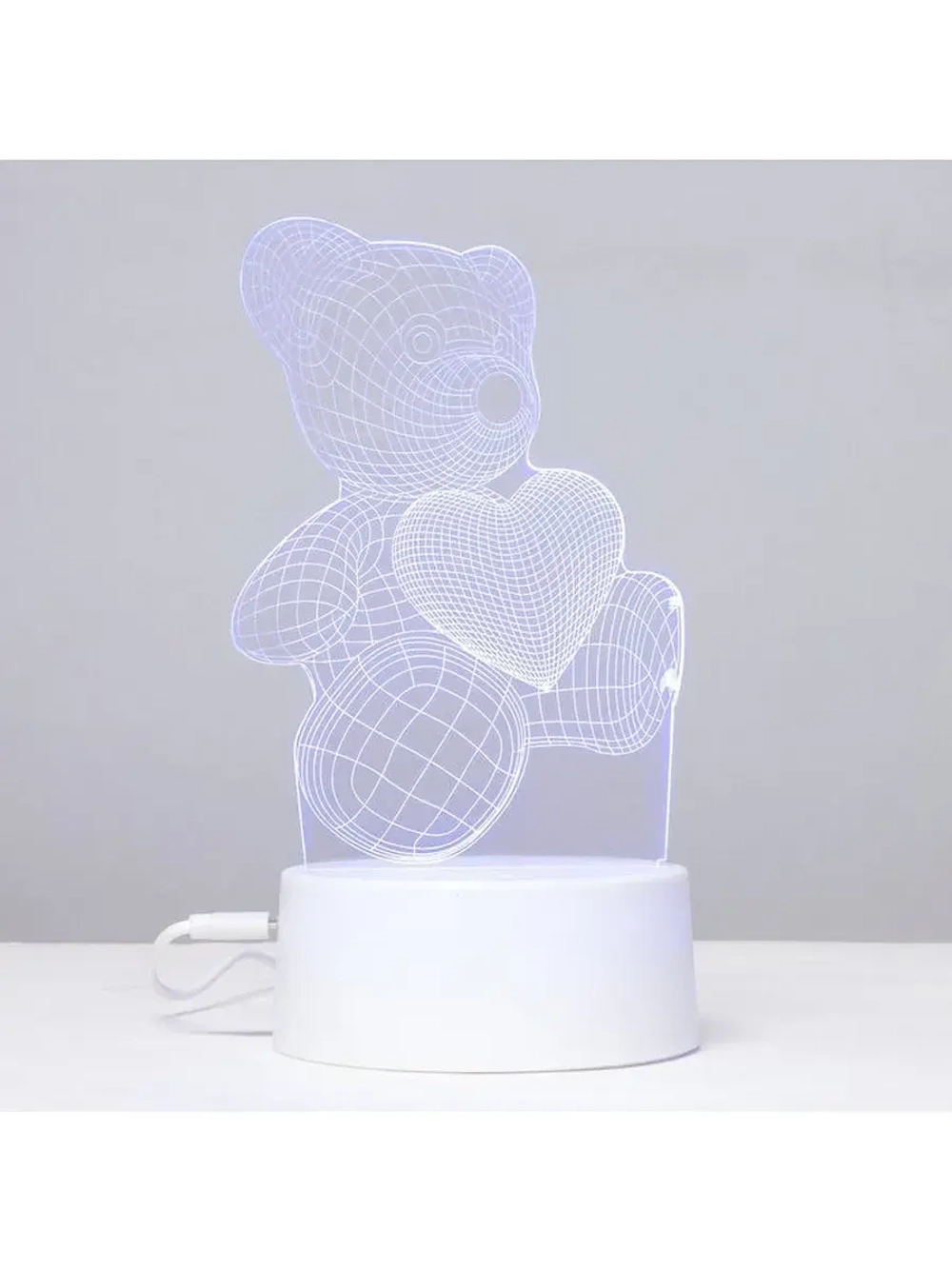 Светильник сенсорный «Мишутка» LED 7 цветов USB/от батареек