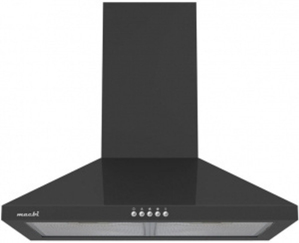 Вытяжка MACBI MS 60 MB-BL 750м3, цвет черный,короб,алюм ф-р,кнопка