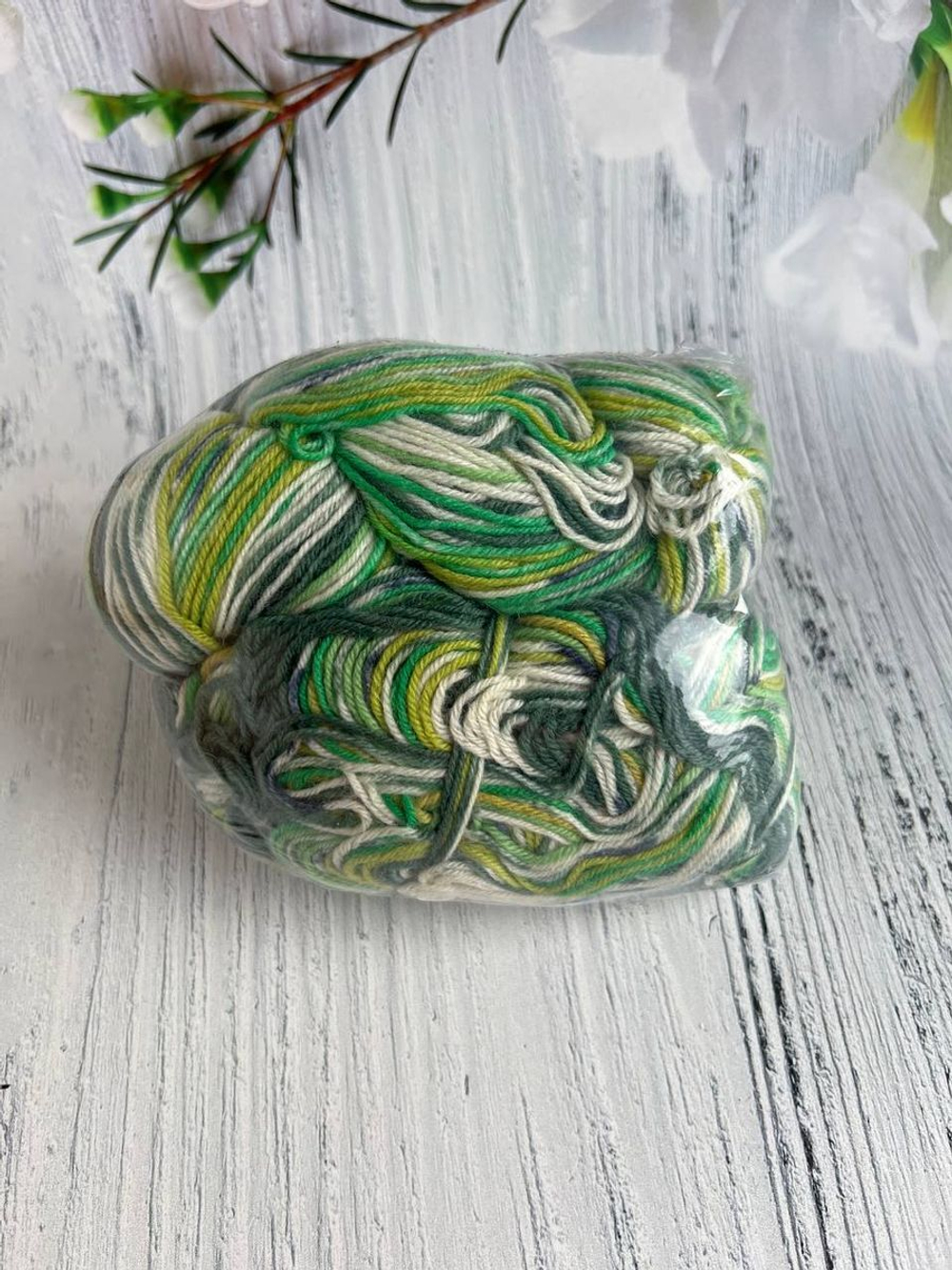 Пряжа носочная Аркобалено радужный микс 111г