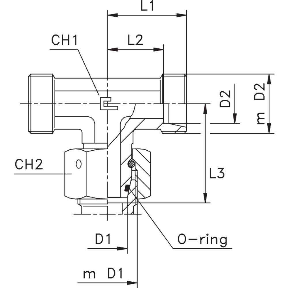 Соединение PNТ DL12 М18х1.5 DS12 М20х1.5 (корпус)