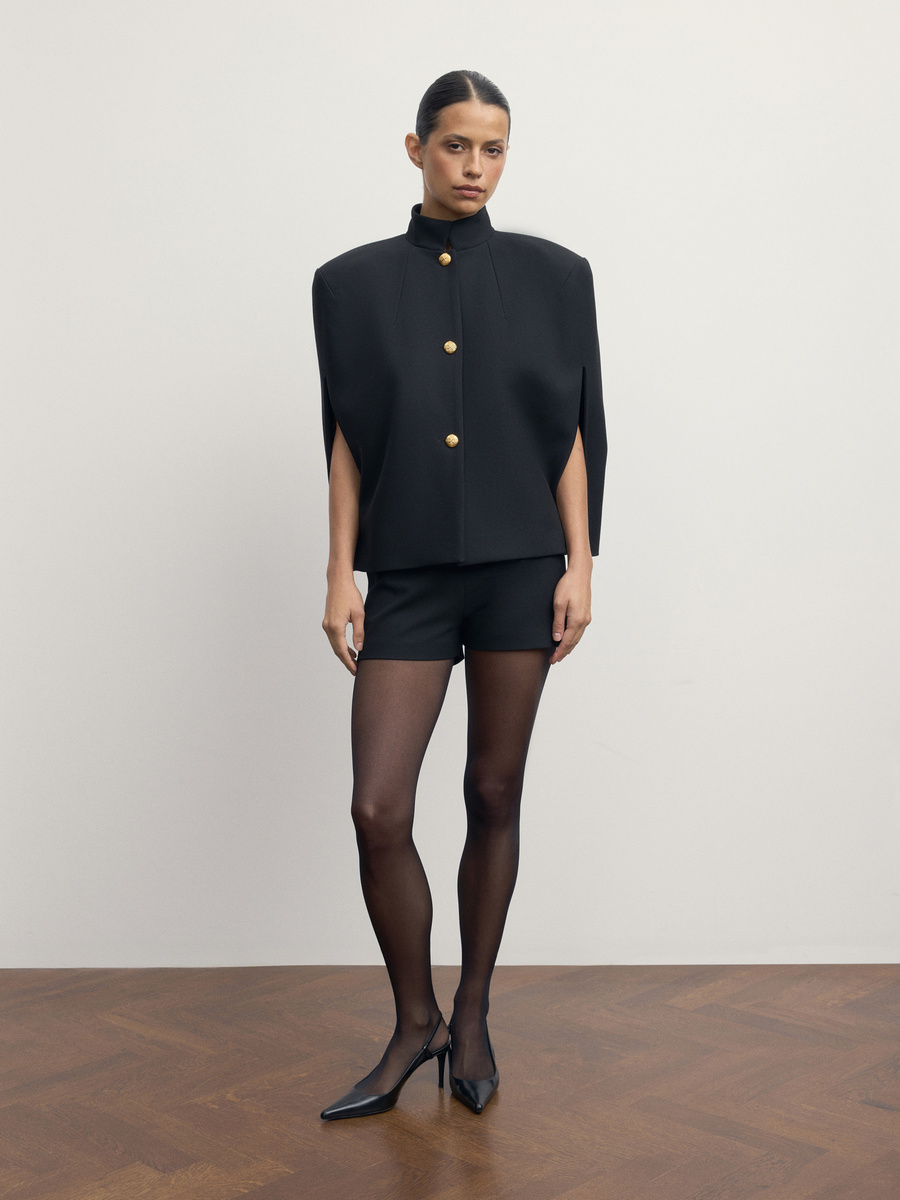 Кейп "Vintage" черный