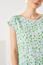 22813 Блузка женская (молочный принт)