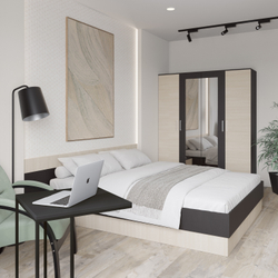 Прикроватная тумба DIWO Коломна венге, дуб молочный