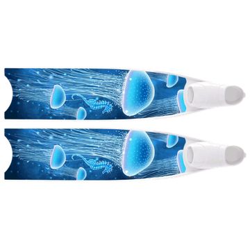 Лопасти Leaderfins Pure Carbon Meduse Limited Edition 20° белая отбортовка