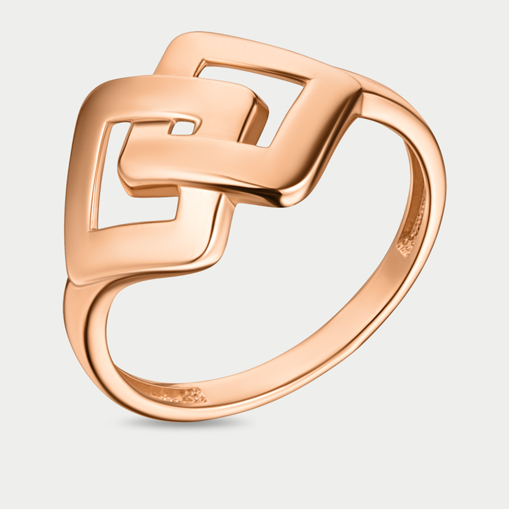 Кольцо женское из розового золота 585 пробы без вставок (арт. 024061-1000)